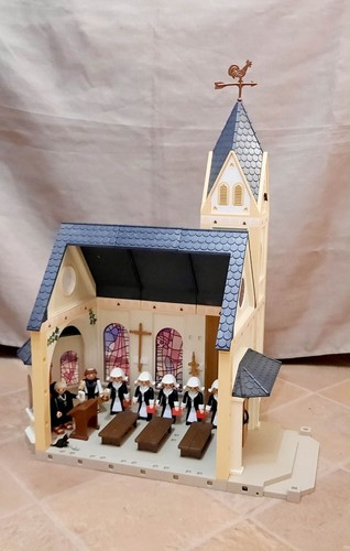 Playmobil custom church with - church,