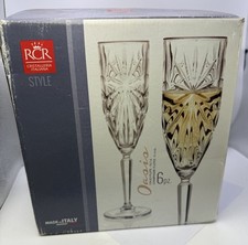 RCR SET OF CRYSTAL CHAMPAGNE