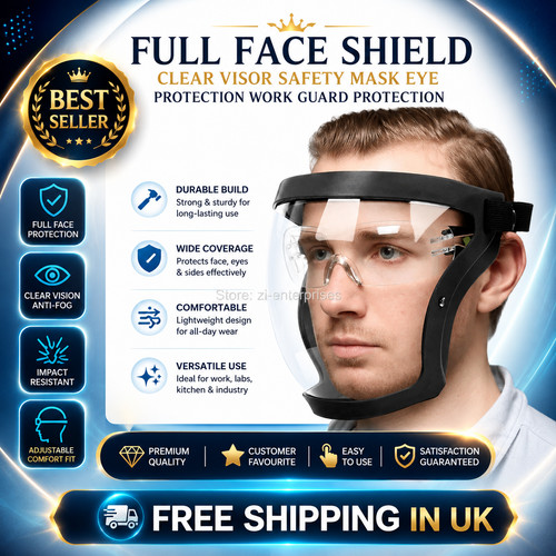 Full face shield clear - full,
