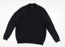 Ashworth Men's Black XL High Neck Jumper
