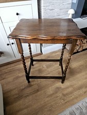 Antique Oak Barley Twist Side