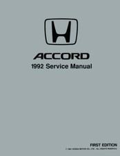 1992 Honda Accord Factory Shop
