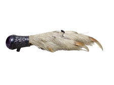 Antique grouse foot brooch bird claw hunting trophy taxidermy jewellery silver