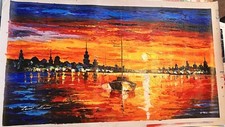 CALM SEA SUNSET - Original Oil