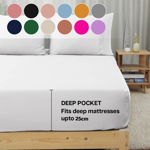 Deep pocket 25cm - 25cm, fitted