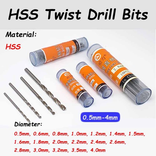 10pcs metric micro hss twist - 10pcs,