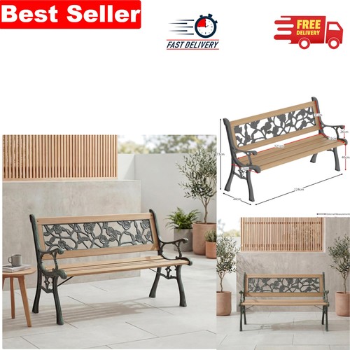 Sturdy rose style garden bench - sturdy,