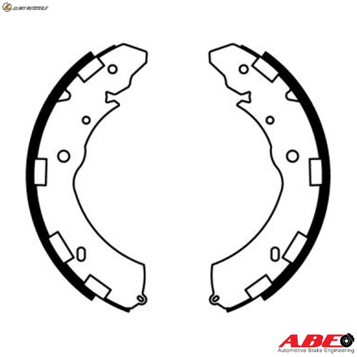 Brake shoe set c05060abe - shoe,
