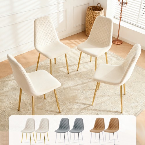 Dining chairs velvet pu - 2/4/6,
