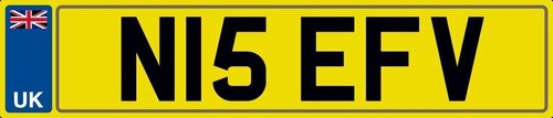 Nice initials number - nice, plate