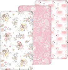 Soft Pink Fairy Travel Cot