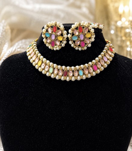 Multicolour kundan style - multicolour,