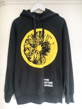 Rare! The Stone Roses Official Merch Lemon Logo Hoodie in Charcoal Grey - Medium