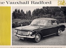 Vauxhall Radford Cresta PB Saloon 1963-64 UK Market Foldout Sales Brochure FAIR