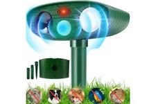Waterproof Cat Repellent Ultrasonic Cat Scarer, Solar Powered Deterrent 
