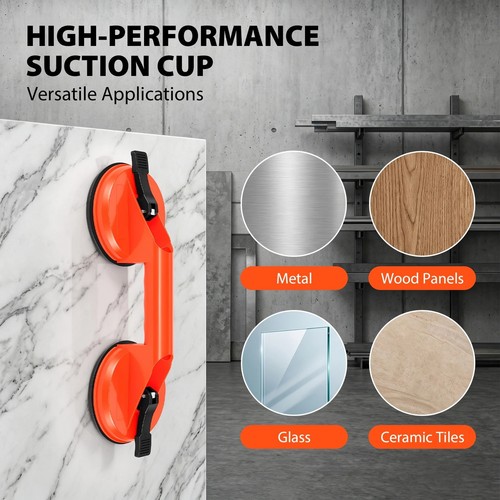 Double suction cup glass - double,