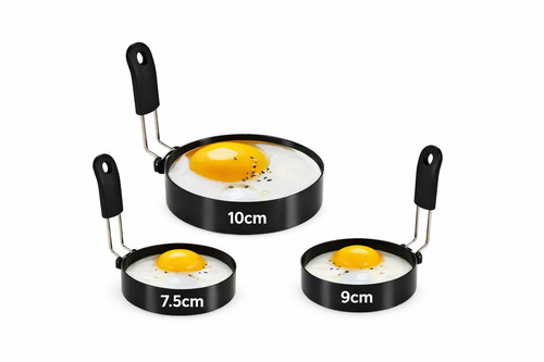 Egg frying ring mould set - mould, 3