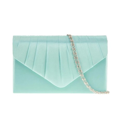 Ladies pleated satin evening - ladies,