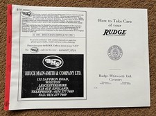 1938 RUDGE SPORTS ENGINE