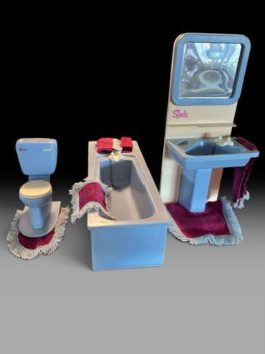 Vintage sindy blue bathroom - vintage,