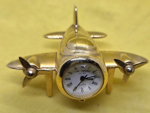 Vintage brass quartz - vintage, clock