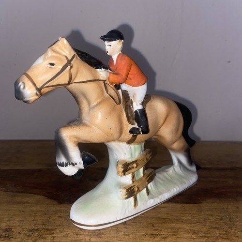 Vintage ceramic rider with - vintage,