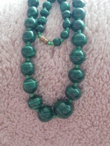 Congo malachite graduated - malachite, bead