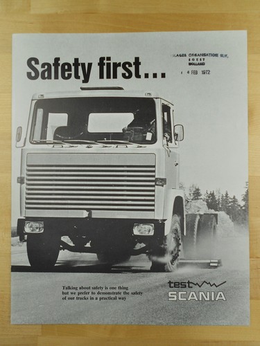 Scania safety test brochure - scania,