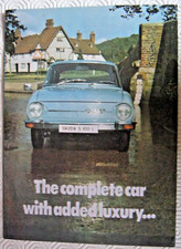1973 SKODA S100L BROCHURE. 4 PAGES.