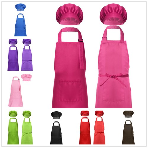 Kids chef apron with hat - chef,