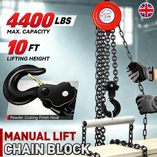 Ton chain hoist block and - ton/3m,