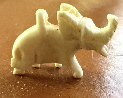 Antique carved elephant - antique,
