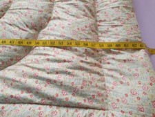 Vintage Feather Eiderdown Quilt in Rose Paisley Pattern