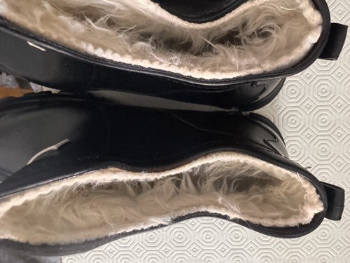 Men fur lined rubber - fur,