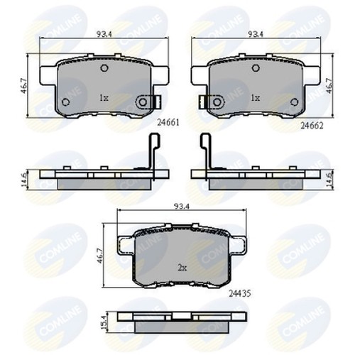 Brake pads set for - brake,