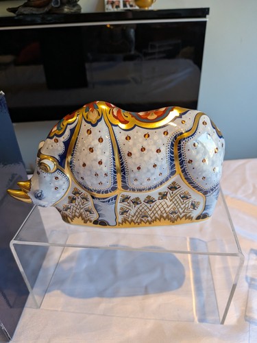 Royal crown derby paperweight - crown,