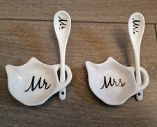 Tea bag tidy Mrs & Mr With Spoon(see Pictures)