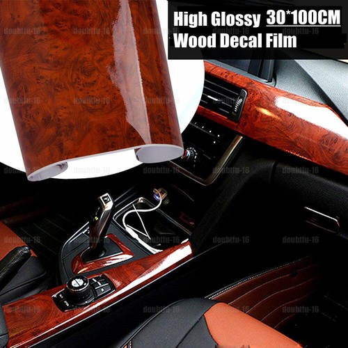 Glossy wood grain vinyl film - glossy,