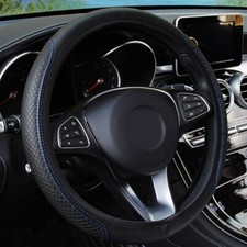 Black Leather Car Steering