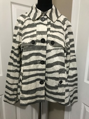 Crew zebra print jacket size - zebra,