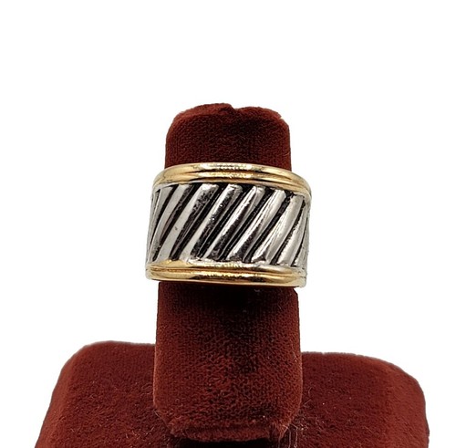 Vtg ring wide band - vtg, sz