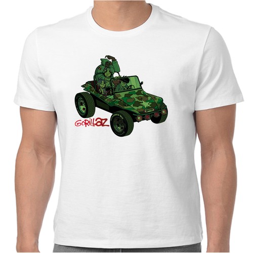 Official gorillaz shirt jeep - t,