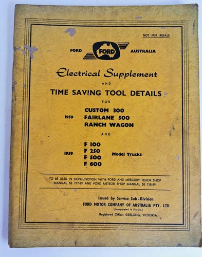 Ford electrical supplement and - ford,