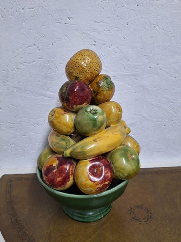 Mid century majolica fruit - century,