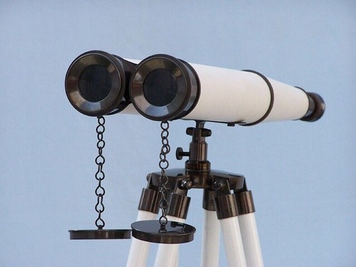 Brass binocular with stand - brass,