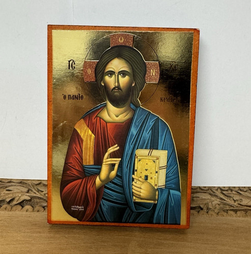 Christian wooden icon plaque - icon,