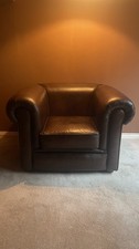 Saxon Hampton Antique Brown leather chair - Amazing Condition!