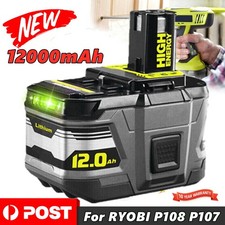 12.0Ah 8.0AH For Ryobi P108
