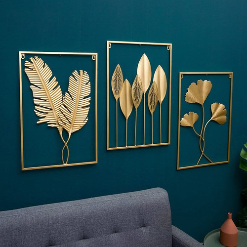 Metal tree leaf wall art - wall,