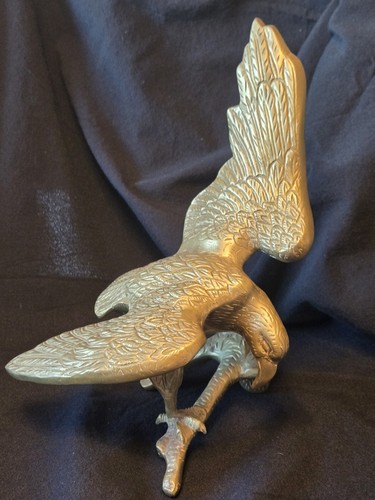 Large brass eagle statue - large,